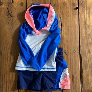 Lot of 4 toddler boys swim suits